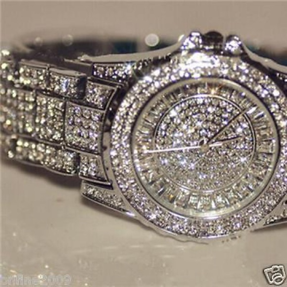 Crystal Rhinestone Lady Quartz Watch - Picture 4 of 5